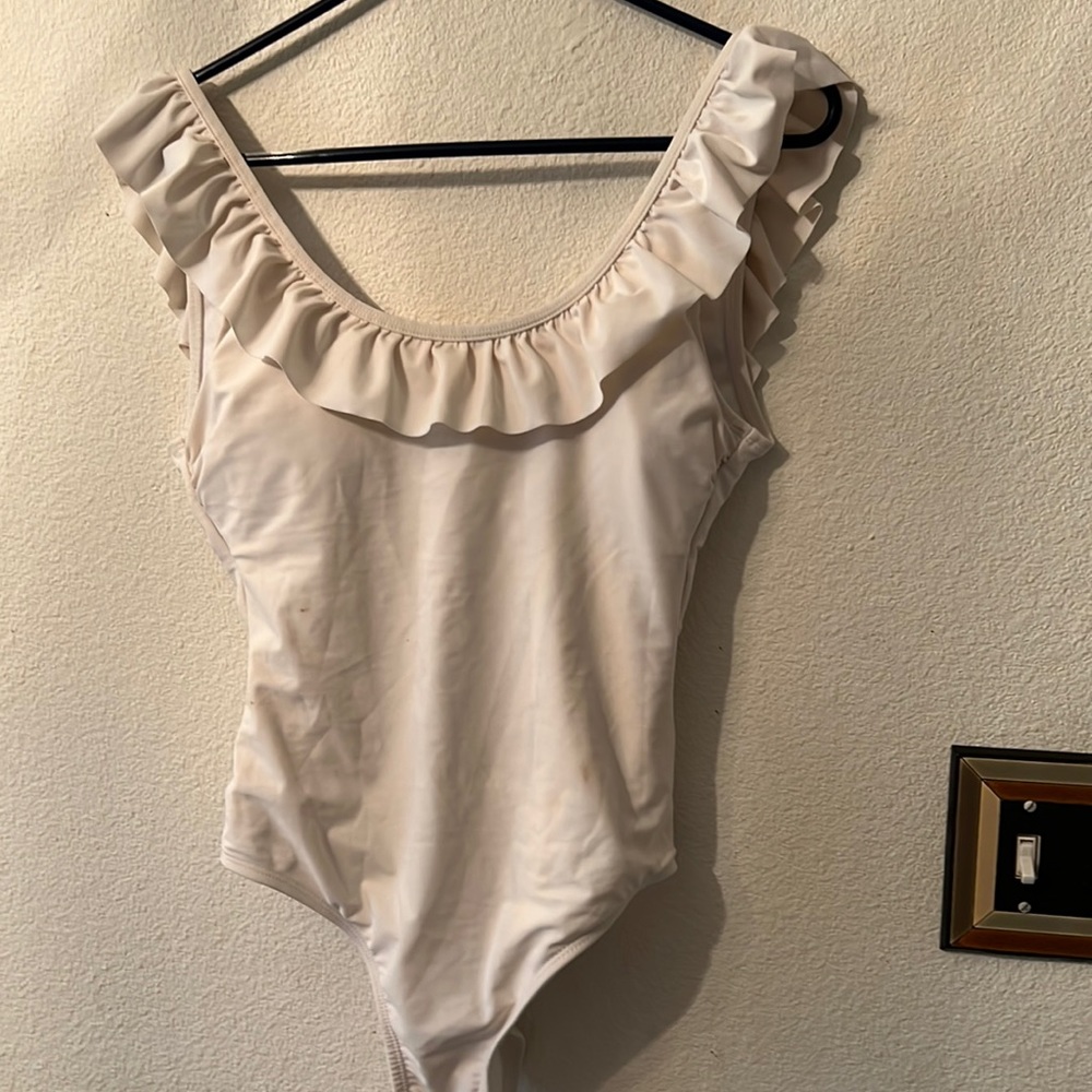 Sugar Coast ruffled swimsuit.